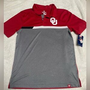 Fanatics Red and Gray Oklahoma University Polo